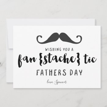 Funny Mustache Father's Day Card by antiquechandelier at Zazzle