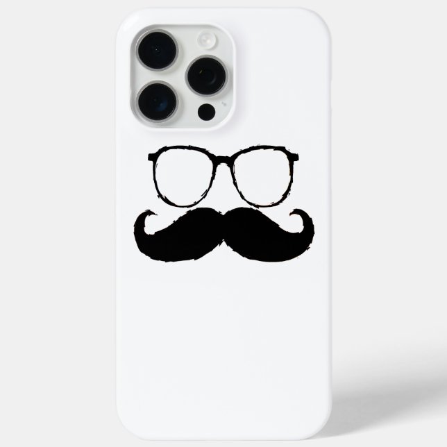 Funny  Mustache Glasses 3 Case-Mate iPhone Case (Back)