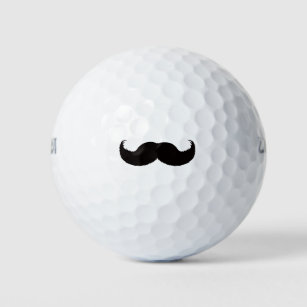 Funny Mustache Golf Balls
