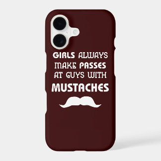 Funny Mustache iPhone Case