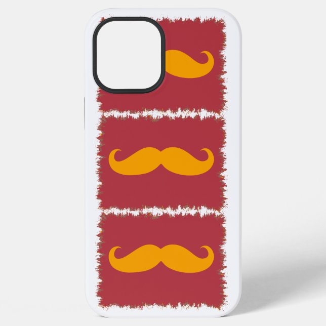 Funny Mustache Iphone Case (Back)