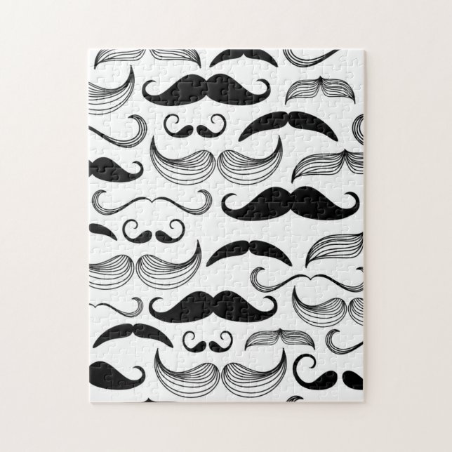 Funny Mustache Jigsaw Puzzle (Vertical)