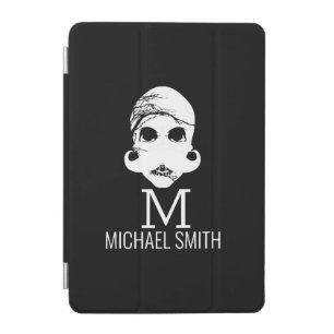 Funny Mustache Monogram iPad Mini Cover