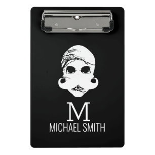 Funny Mustache Monogram Mini Clipboard
