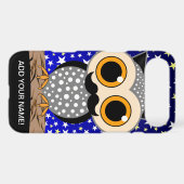 funny mustache owl Case-Mate iPhone case (Back (Horizontal))