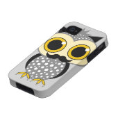 funny mustache owl Case-Mate iPhone case (Bottom)