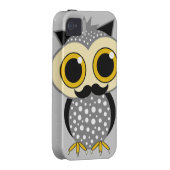 funny mustache owl Case-Mate iPhone case (Back/Right)