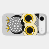 funny mustache owl Case-Mate iPhone case (Back (Horizontal))