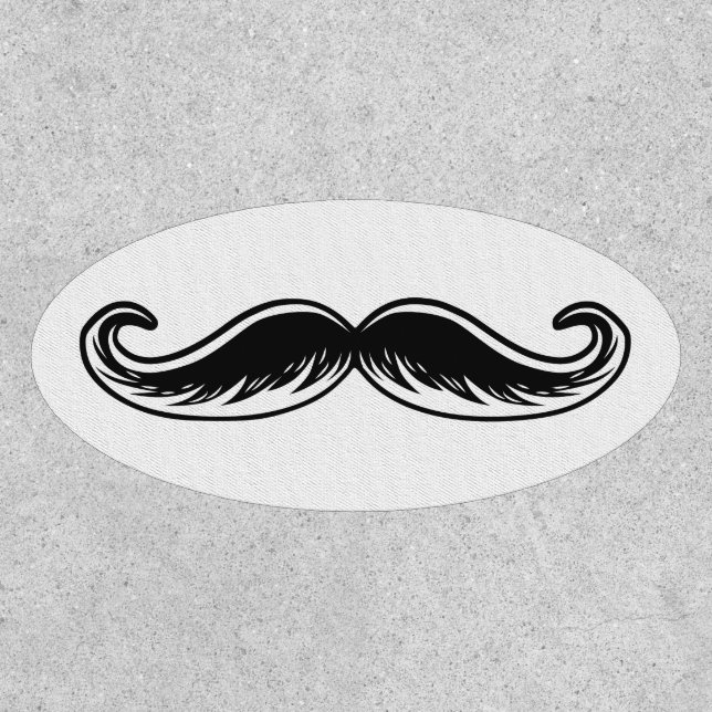 Funny Mustache Patch (Front)