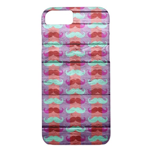 Funny Mustache Pattern 5 iPhone 87 Case