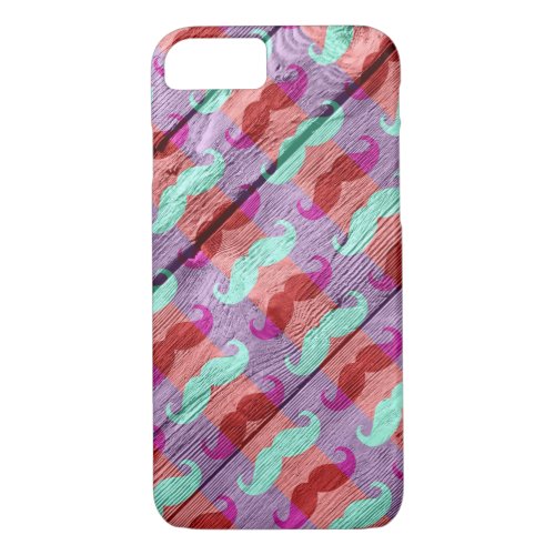 Funny Mustache Pattern 6 iPhone 87 Case
