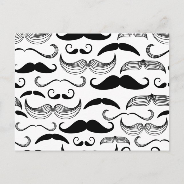 Funny Mustache Postcard (Front)