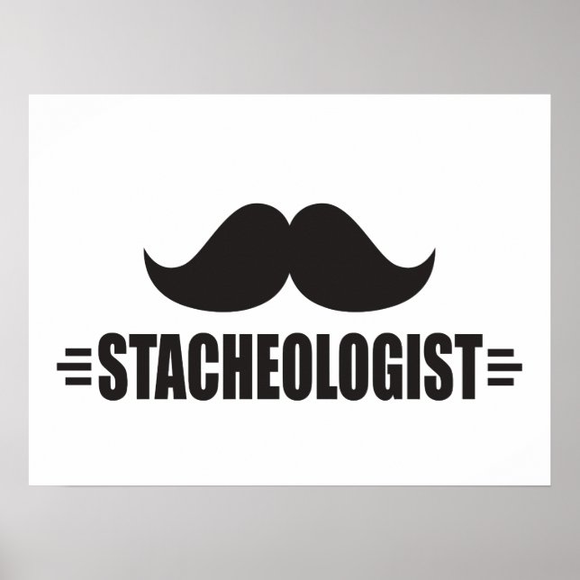 Funny Mustache Poster (Front)