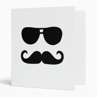 Funny Mustache sunglasses Binder
