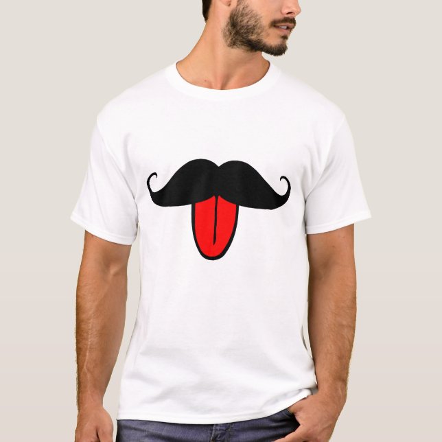 Funny mustache T-Shirt (Front)