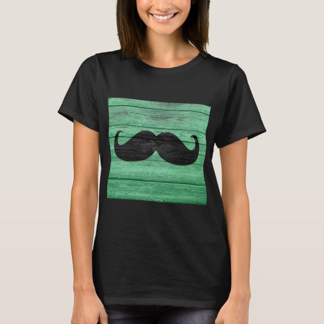 Funny Mustache Vintage #15 T-Shirt (Front)