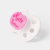 funny mute button pacifier (Front Right)