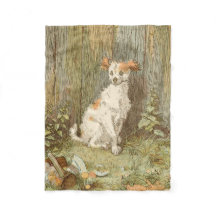 Funny mutt puppy fleece blanket - Caldecott - 1877