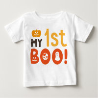 Funny My 1st Boo Halloween Baby T-Shirt