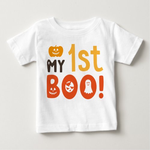 Funny My 1st Boo Halloween Baby T_Shirt
