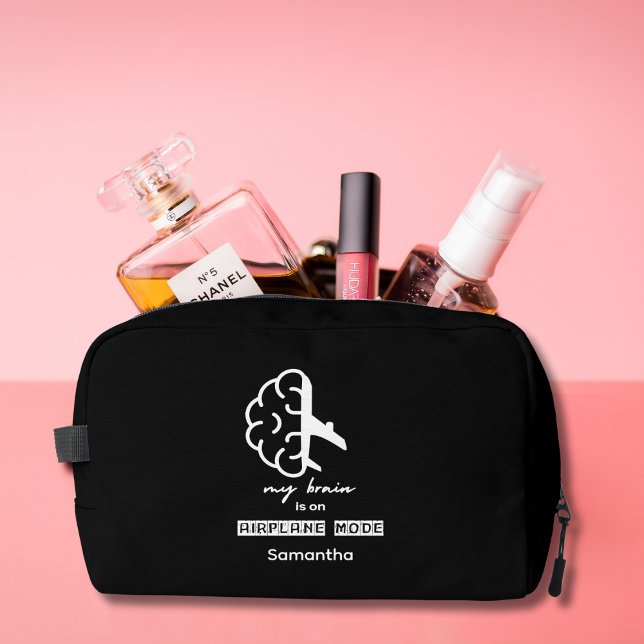 Funny My Brain is on Airplane Mode Coworker Simple Dopp Kit (Creator Uploaded)