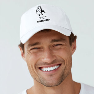 Funny My Brain is on Airplane Mode Coworker Simple Hat