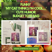 Funny 'My cat thinks I’m cool…' Cute Humor Budget