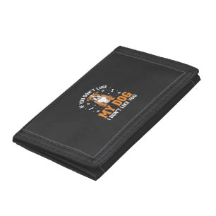 Funny My Dog Bulldog Quote Trifold Wallet