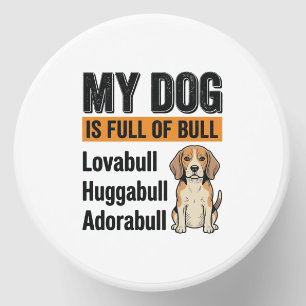Funny My Dog Is Full of Bull Beagle Vintage Shirt Mini Candle Favors
