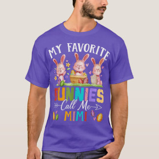 Funny My Favorite Bunnies Call Me Mimi Family East T-Shirt