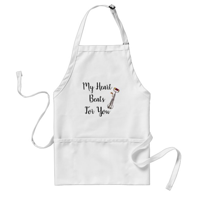Funny My Heart Beats For You Apron (Front)