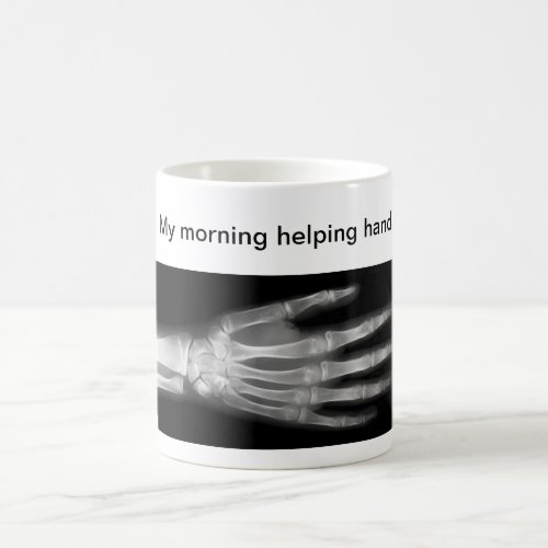 Funny My Morning Helping Hand Coffee Mug