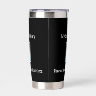 Funny My Social Battery Is Low - Introvert Insulated Tumbler