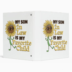 Funny My Son In Law Is My Favorite Child Family Ma 3 Ring Binder
