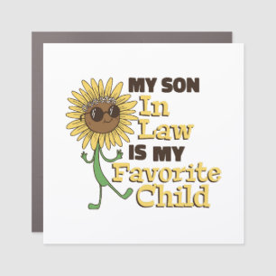 Funny My Son In Law Is My Favorite Child Family Ma Car Magnet