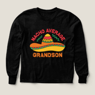 Funny nach overage Grandson word art  Tri-Blend Shirts