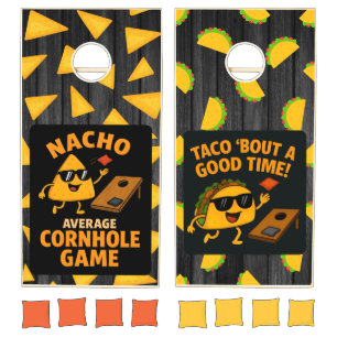 Funny Nachos vs Tacos Cornhole Set
