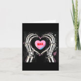 Funny Valentine's Day Skeleton, Bone-afide Admirer Card | Zazzle