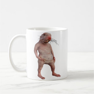 Funny nak"ed Mole Rat - Perfect for Animal Coffee Mug