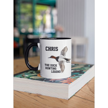 Funny Name Duck Hunting Legend Canvasback Sports Mug by TheShirtBox at Zazzle