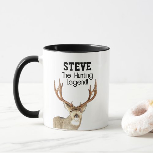 Funny Name Mule Deer Hunting Legend Sports  Mug