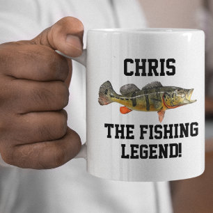 Funny Name Peacock Bass Legend Sports Fishing Cool Coffee Mug