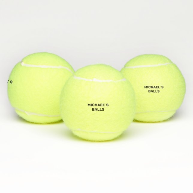 Funny Name Personalized Tennis Balls (Multi)
