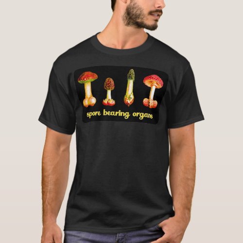 Funny Name Phallus Mushroom Art Fantasy T_Shirt