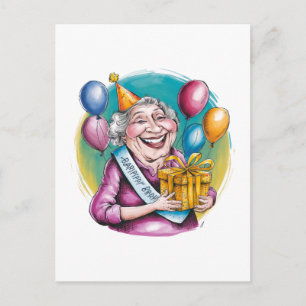 Funny Nana Birthday Gag Gift Postcard