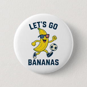 Funny Nana Soccer Cartoon Kicking Ll Usa Flag Gles Button