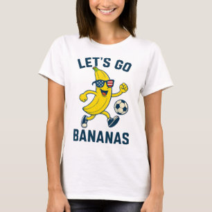Funny Nana Soccer Cartoon Kicking Ll Usa Flag Gles T-Shirt