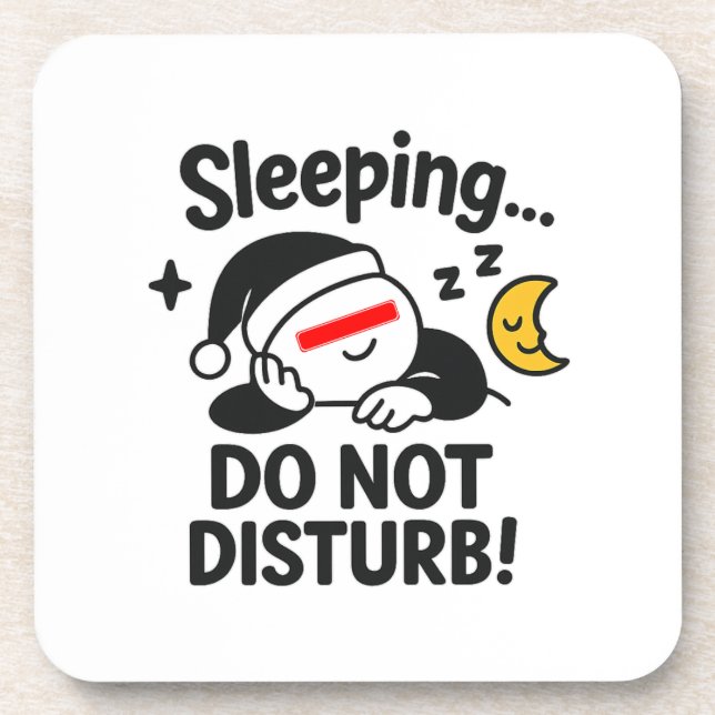 Funny Nap Decorative Beverage Coaster (Front)