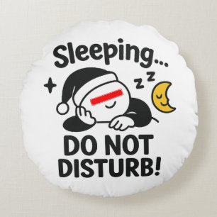 Funny Nap Decorative Round Pillow