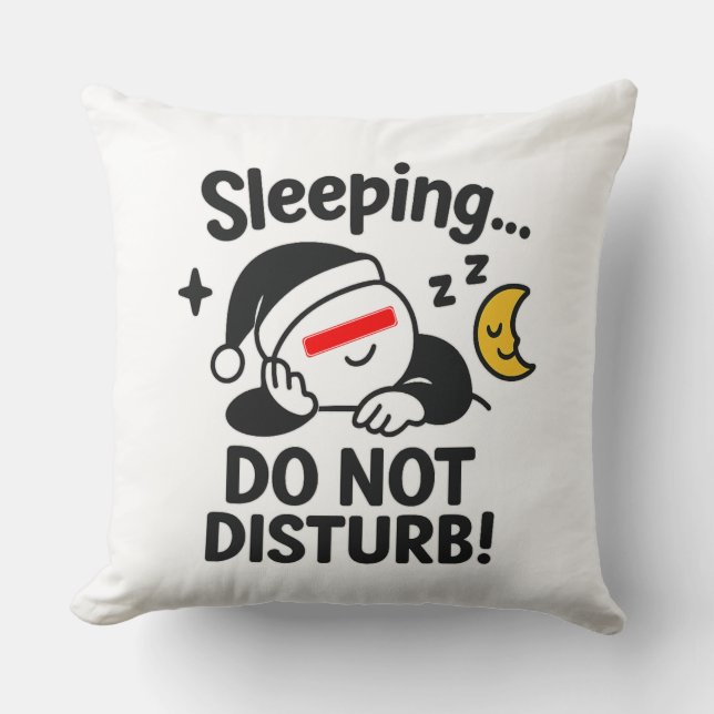 Funny Nap Decorative Throw Pillow (Front)